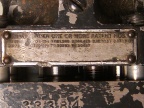 Hamilton Standard propeller governor patent name plate on the type 1P12-A control